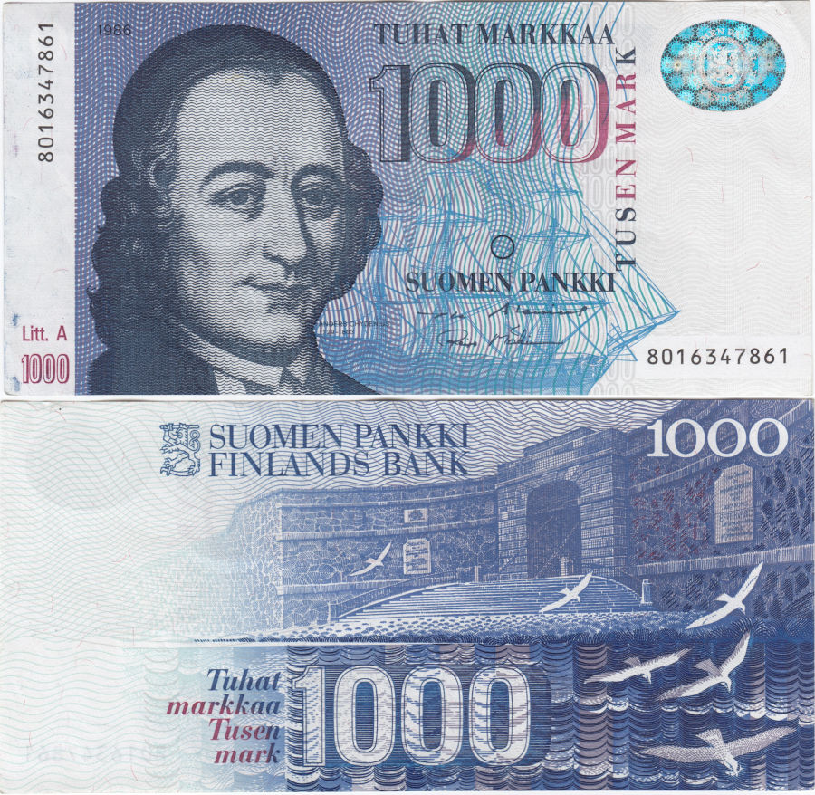 1000 Markkaa 1986 Litt.A 8016347861